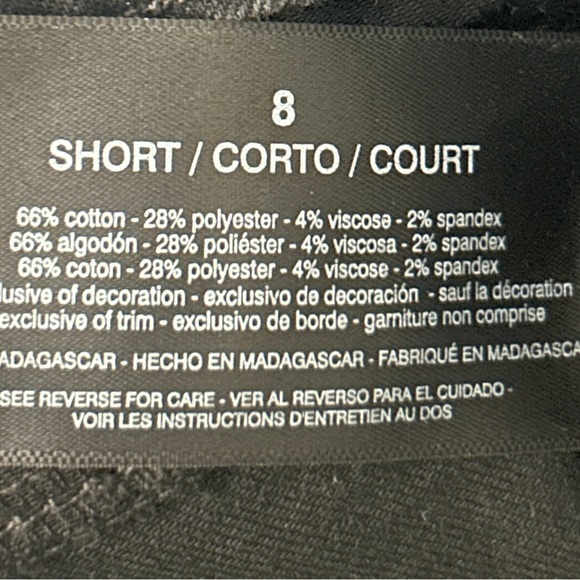 NWT Amanda Pull-On Black Jeans Straight Leg Sz 8 Short - Picture 5 of 15